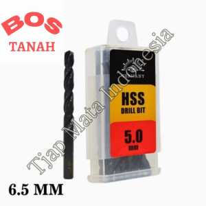 Mata bor besi 65mm HSS Tjap Mata Drill bits 6.5 MM Cap Mata hss
