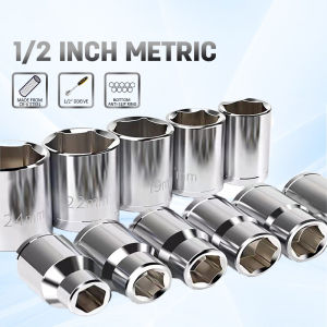8-32mm Socket Wrench 1/2 Inch Metric Sleeve Industrial Grade Socket Wrench Hexagonal Socket