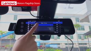 LENOVO V7 10 inch Dashcam IPS TOUCH SCREEN Stream Media Dual Lens FHD 1080P Dash Cam Car DVR【Fast Delivery】