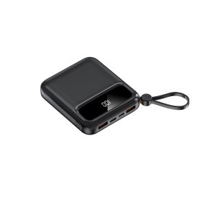 WANKEI LENTIVEN 20000mAh Powerbank Mini Fast Charging 4 KABEL Lightning & Type C For Iphone/Android BH263