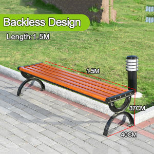 Garden Chair Park Cast Iron Wooden Bench Outdoor Public Park Furniture Wooden Frame Outdoor Sun Leisure chair 公园休闲长凳椅