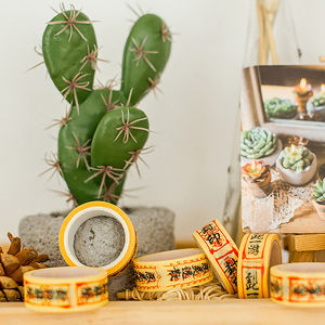 【yanwenxia】💖[HOT SALE]🎈🎈 Sáng Tạo cần câu Rune giấy Băng xé con dấu trang trí Băng mía Sticker Tự Làm Thủ Công Washi băng gói quà tặng tạp Chí cổ điển