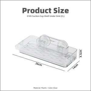 【i.Rumah】Suction Cup Shelf Under Sink Kitchen Drain Organizer