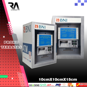 CELENGAN KAYU MOTIF ATM BN | BERANGKAS UANG ATM PREMIUM | TABUNGAN UANG BUKA TUTUP