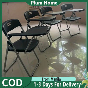 Folding Office Chair Training Chair with Writing Board Folding Portable Chair for Office Conference School Chair for Student Listening Home Study Chair