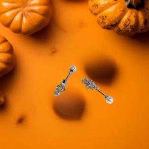 [fenggongshuode] 1Pcs Crown Titanium Steel Spiral Ear Bone Nail Fashion Y2K Earrings For Women Ear Jewelry Gifts