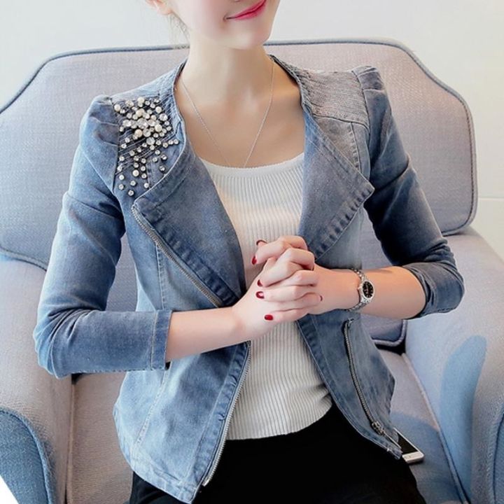 Short 2024 jeans coat