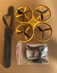 JDD【Fast delivery】【In stock】 RC UAVs Mini Infrared Induction Hand Control UAVs Altitude Hold 2 Controllers Quadcopters for Kids Toy Gift