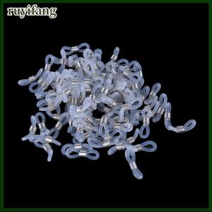 ruyifang 100pcs แว่นตาแว่นตาแว่นตา Spectacle CHAIN Holder ห่วงยางปลาย DIY Fashion