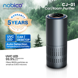 Nobico CJ-01-C Portable Car/Home/Office Air Purifier with H13 HEPA Filter UVC Germicidal & Ionizer Technology