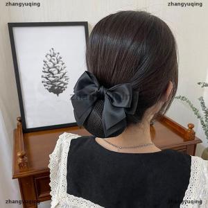 [COD] zhangyuqing Vocational Nurse Airline Stewardess Hair Net Pocket Accessories Elegant Hair Bow Work Hairpin