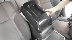 OnlyF U fit for Dodge Charger for Chrysler 300C 2011 2012 2013 2014 2015 2016 2017 Up Car Armrest Decoration Panel Cover 5Y6Z3
