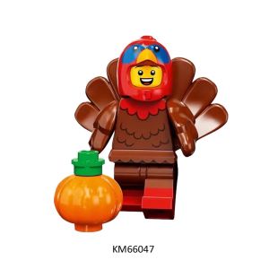 Mini Building Blocks Figure Series 23 Green Dragon Costume Nutcracker Turkey Reindeer Toys Kids Gift
