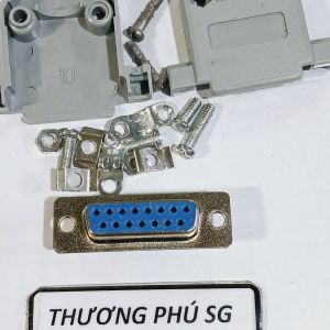 Đầu hàn Com 15 (DB15): Com 15 Lổ Cái (DB15F-15M) / Com 15 Kim (DB15M-15M)  Bao gồm võ nhựa