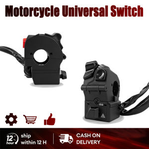 Universal Handle Switch Set Assembly Motorcycle Matte Black