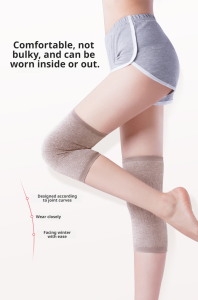 Warm Knee Pads Outstanding Warmth Cashmere Warm Knee Pads not Easy to Crimp 3x Flexibility Fine Knitting