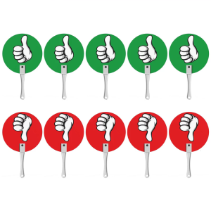 10ชิ้นที่ Thumb Up นิ้วโป้งลงที่แป้นปรับห้องเรียนใช่หรือไม่มีป้ายแสดงว่าห้องเรียนใช่หรือไม่มีอุปกรณ์สำหรับครู