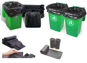 Bao Đựng Rác Màu Đen 60 lít Bao đựng rác túi rác lớn 60 lít bịt rác 60 ít combo 1kg 2 cuộn túi rác ( Combo 1kg 2 cuộn túi rác đen 60 lít )