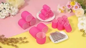 3/6/12pcs Magic Self Grip Hair Rollers Random Color / Self-Adhesive Hairdressing Curlers / Bangs Volume Hair Curling Clips/ Women Home Use Hair Styling Tools