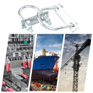 U bu lông kẹp Bộ 2 cái thép carbon Fastener phần cứng cho ô tô Khung ống DN40 gắn mùa xuân ứng dụng