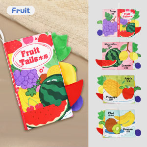 Mamibayi Buku Bantal Bayi Lucu Buku Kain Edukasi Bayi Anak Soft Book Tails 3D