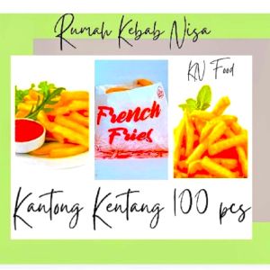 Kantong French Fries /KEMASAN KENTANG GORENG ISI 100PCS