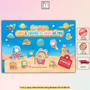 Sách - Sách Dán Hình Capy (tặng kèm 2 phòng sticker 3D)