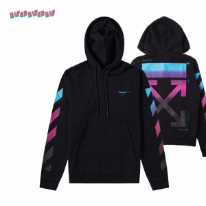 Off White Gradasi Off-White Gradient Cotton Hoodie OffWhite JAKET SWEATER STREETWEAR HYPE HYPEBEAST