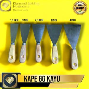 Kape Gagang Kayu Plat Besi 15" 2" 25" 3" 4" Scraper TERMURAH