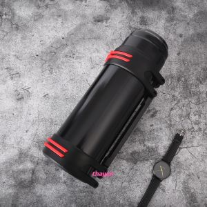 กระติกน้ำสเต็น 2L 304 ขนาด 2L 2 กระบอกน้ำ 1 ความร้อน-ความเย็น 1 กระบอกน้ำ 1