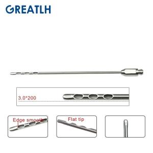 1pcs Liposuction Cannula Luer Lock Fat Transfer Needle Aspirator Three Hole Fat Harvesting Cannula Beauty Use Liposuction Tools