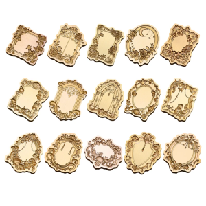 Solid Brass Wax Seal Head 3D Embossed Wax Sealing Flower Frame for Personalizing Stationery