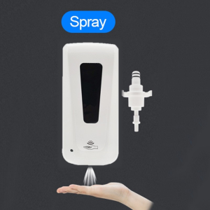 เครื่องจ่ายน้ำยาฆ่าเชื้อ แบบใส่ถ่าน (แบบนํ้า/เจล/โฟม) พ่นแอลกอฮอล์อัตโนมัติ ขนาด 1000 ml. Automatic Alcohol Dispenser เครื่องพ่นแอลกอฮอลล์ ที่กดสบู่