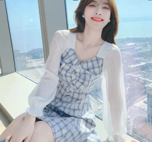 5 Tips Memilih & Mengenakan Dress Vintage Korea Style Navy Jumbo Pendek