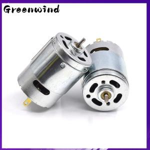 【Greenwind】 DC 12V-36V 24V Motor RS385-09400 Carbon Brush Motor Double Ball Bearing Large Torque Low Noise Household Appliances Toy Motors