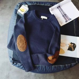 Sweater Rajut Wol Pria Tebal dan Hangat Pullover Pria