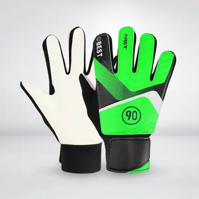 Seastina Găng tay thủ môn bóng đá có bảo vệ Latex chống chống trơn trượt và băng trợ lực cổ tay có thể điều chỉnh để chơi an toàn