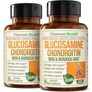 Glucosamine Chondroitin MSM and Turmeric Supplement - Joint Support Supplement for Women & Men with Boswellia & Glucosamine Sulfate 1500 mg. Used for Cartilage & Joint Health & Fle