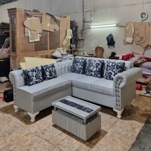 KUALITAS TOP!!! Sofa L Kancing / Sofa L Putus