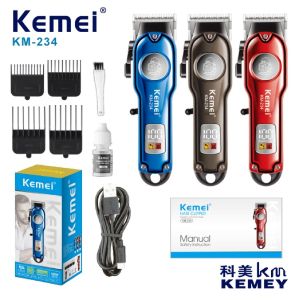Alat Cukur Rambut Kemei 234 Body Metal Logo Robot Hair Clipper
