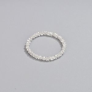 🌈ร้านไทยส่งไว🌈 แหวนหมั้นแต่งงาน เงินสเตอร์ลิง เรียบง่าย แฟชั่น สําหรับผู้หญิง แหวน เครื่องประดับ R70