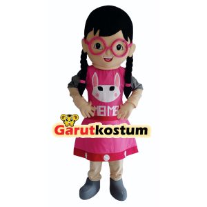 Kostum maskot badut meymey pink cantik setelan dewasa lucu costume karnaval