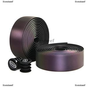 [COD] livestwef Cycling Bicycle Handlebar Tape Light Reflective Bike Bar Tape Wrap Pu Leather