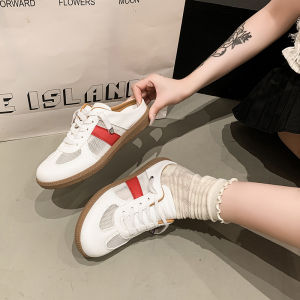 [Free Shipping] Plus-size womens closed-toe slippers 2025 summer new style backless white shoes womens casual breathable flat sandals