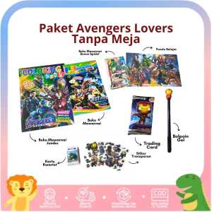 Paket Hemat Aktivitas Edukasi Anak Karakter Marvel Avengers Lovers