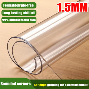 2.5mm transparent table cover plastic waterproof tablecloth pvc pvc table cloth plastic cover for table transparent desk mat table mat dining table cloth dining table table top cover protector waterproof table cloth square 桌垫