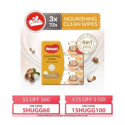 Huggies Nourishing Clean Wipes