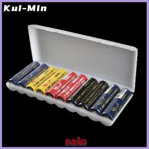 Kui-Min Portable plastic battery case cover holder storage box for 10pcs 18650 Batteries