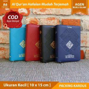 COD/Bayar Ditempat Al Quran Hafalan Mudah Al Hufaz Ukuran Kecil A6 Cover Jaket Resleting Terjemah khat Madinah Rasm Utsmani Standar Depag 100% ORIGINAL