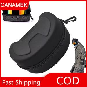 【CANAMEK】 Trượt tuyết Snowboard kính hộp cứng EVA di động bảo vệ Mang trường hợp chống nước chống sốc vỏ trượt tuyết phụ kiện